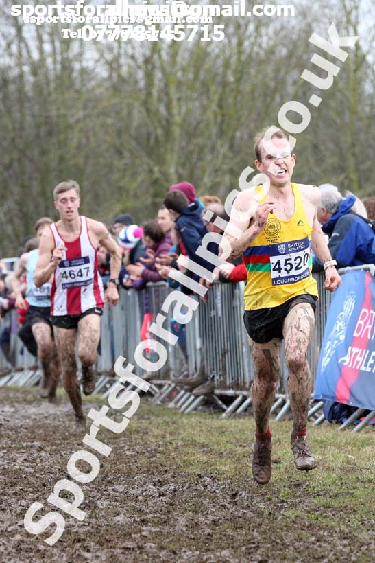 Senior mens 2018 British Inter Counties Cross Country Champs., Prestwold Hall, Loughborough. Photo: David T. Hewitson/Sports for All Pics